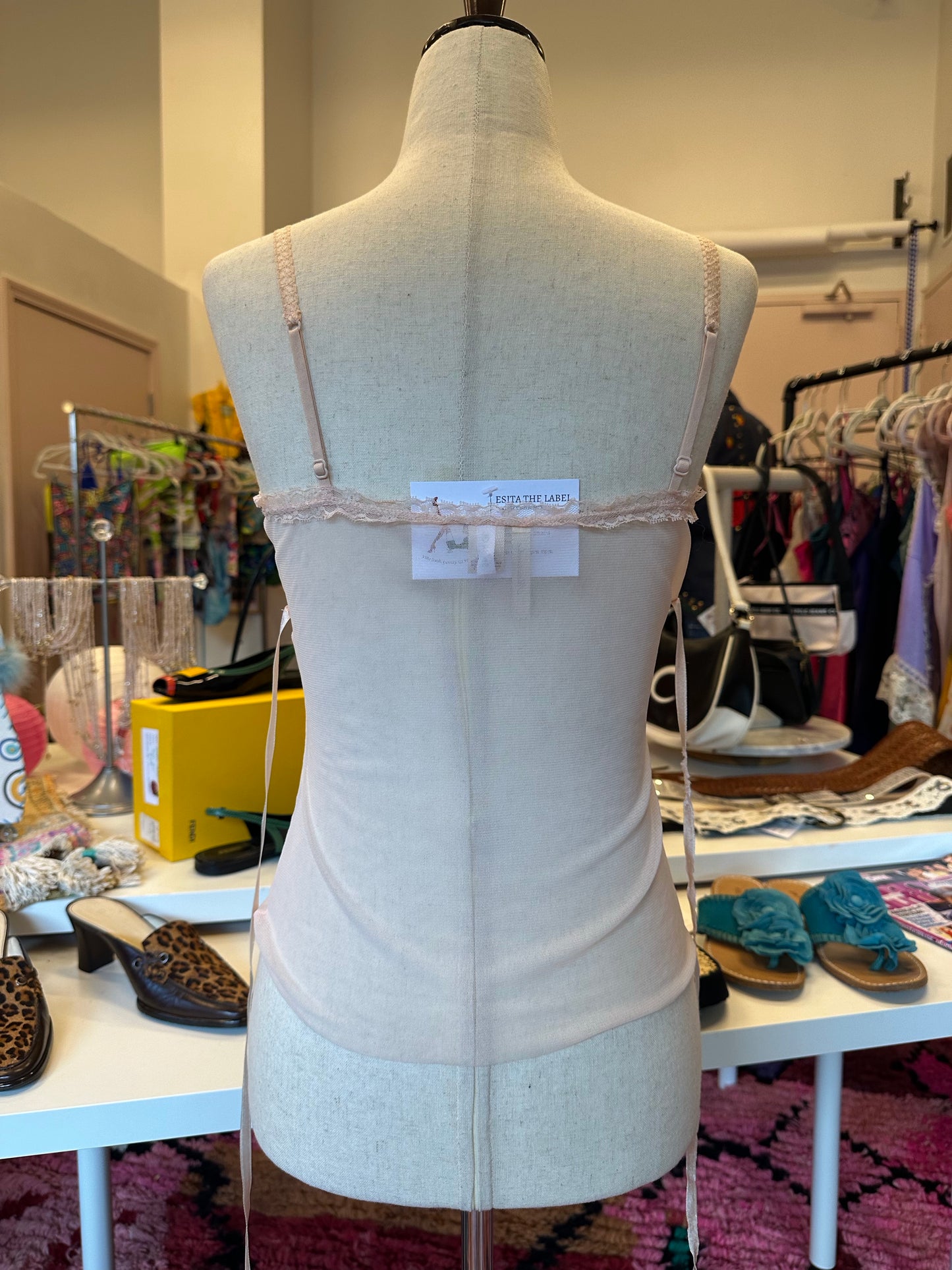 Y2K Abercrombie Mesh Cami (S)