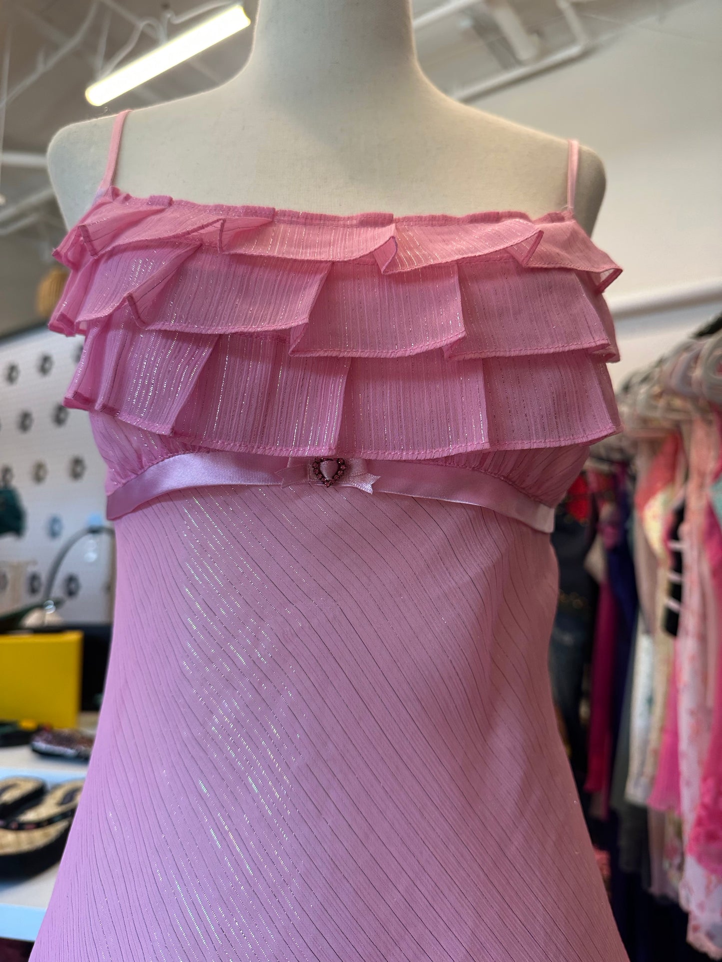 Betsey Johnson Pink Slip Dress (M)