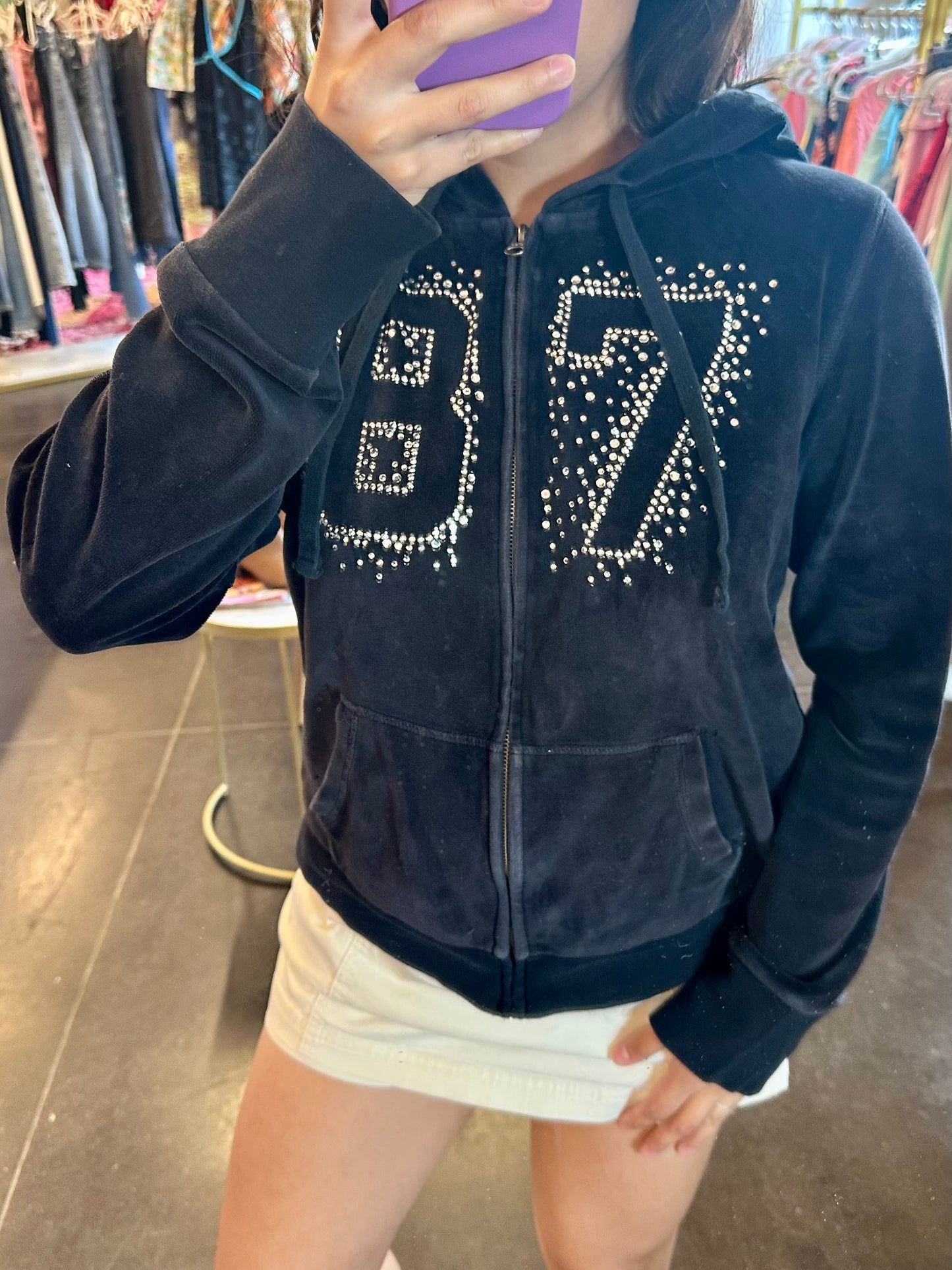 Aero Black Velour Jacket (XL)