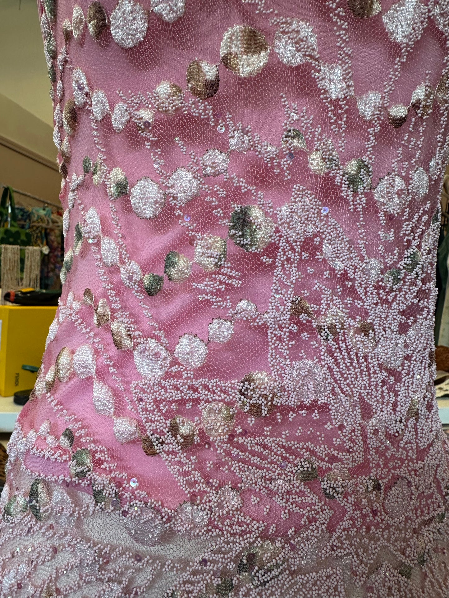Y2K Embellished Pink Top (S)