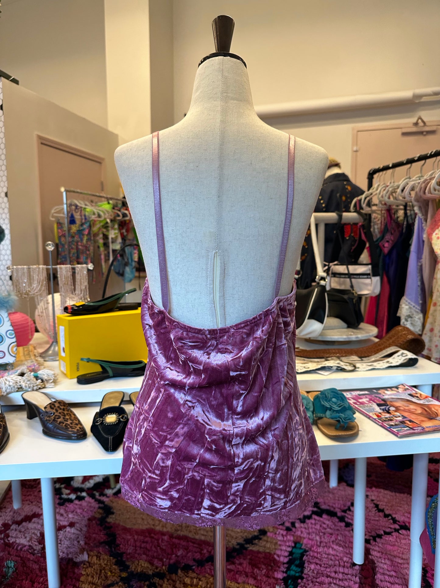 2000s Velvet Lace Cami (XL)