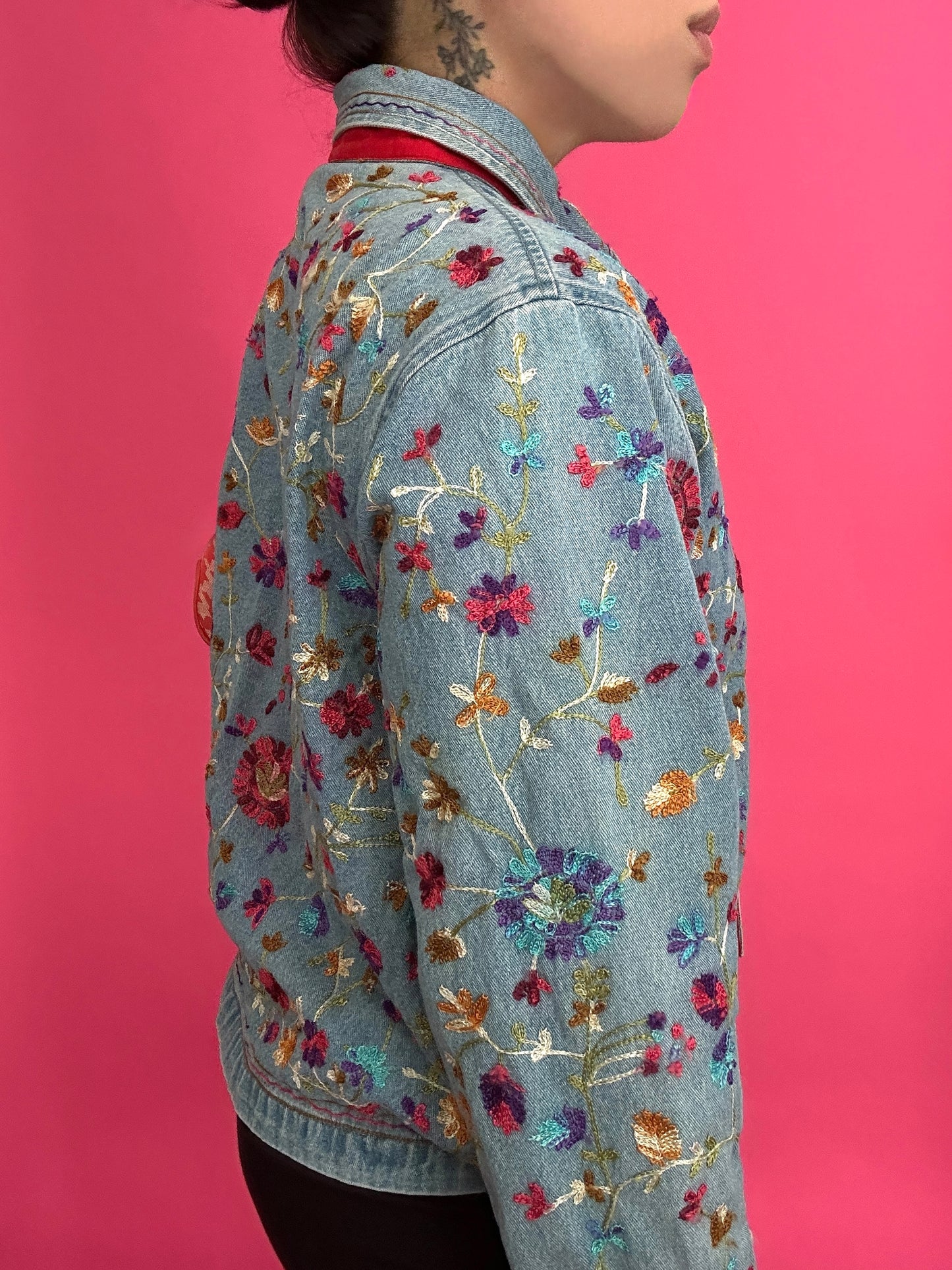 Y2K Denim Embroidered Jacket (1)