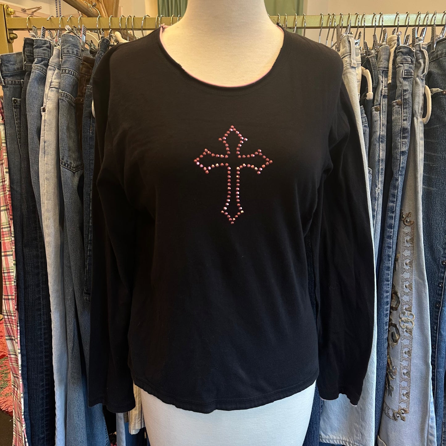 Cross Sequin Longsleeve (Large)