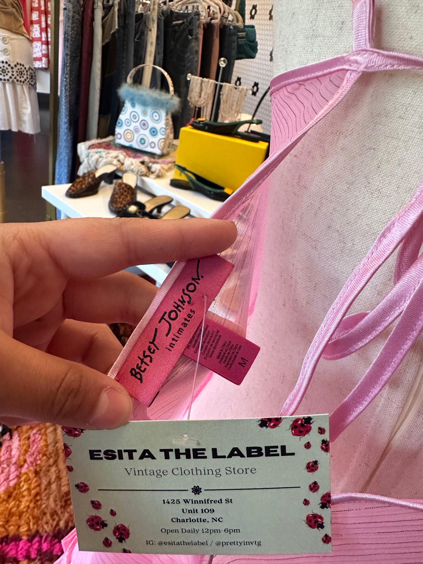 Betsey Johnson Pink Slip Dress (M)