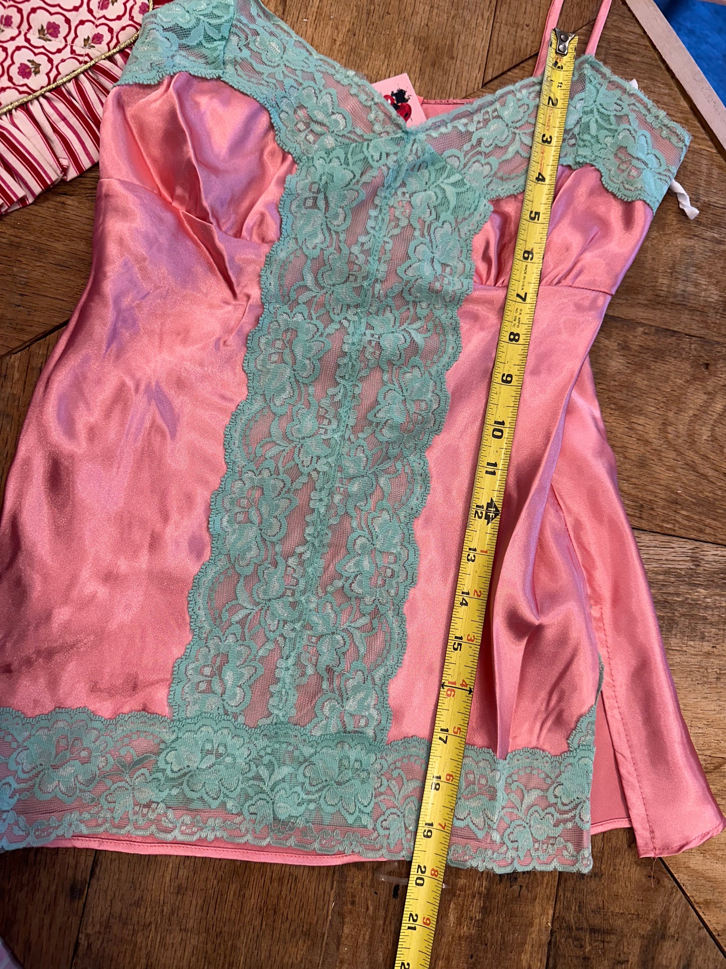 Y2K Satin Lace Cami (S)