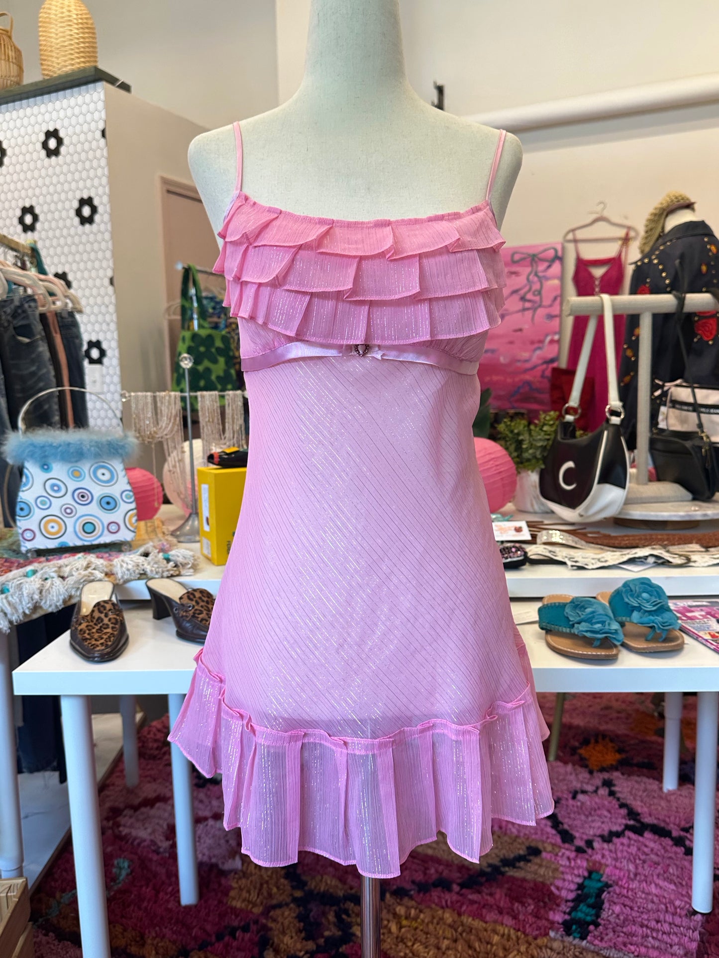 Betsey Johnson Pink Slip Dress (M)