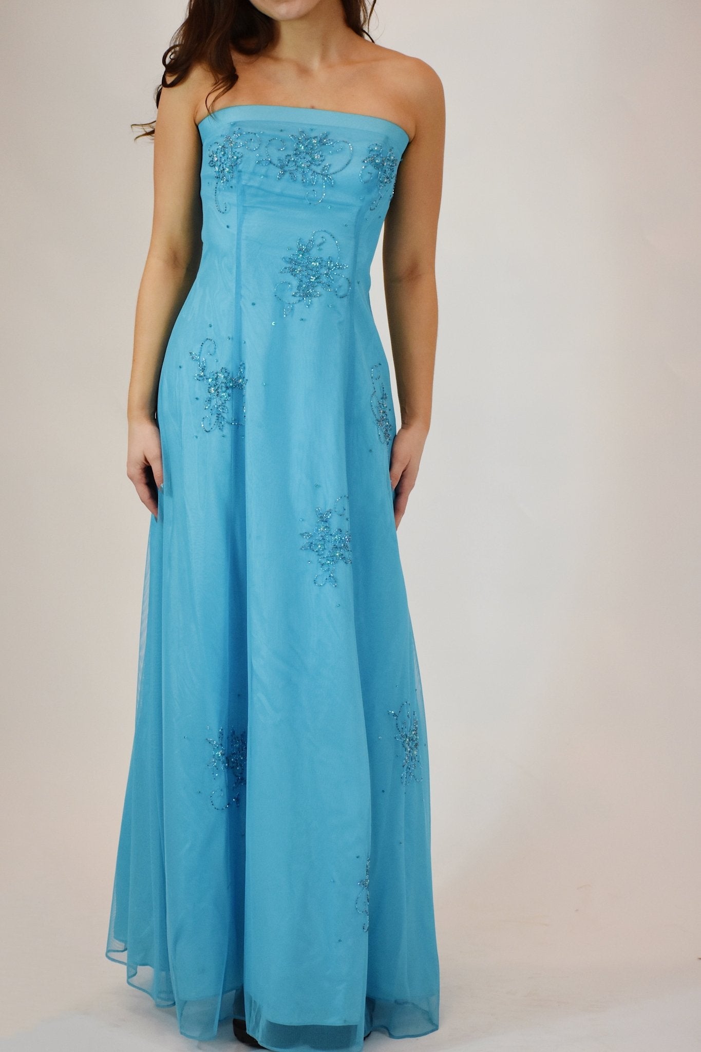 90s Blue Gown (5) - Esita The Label