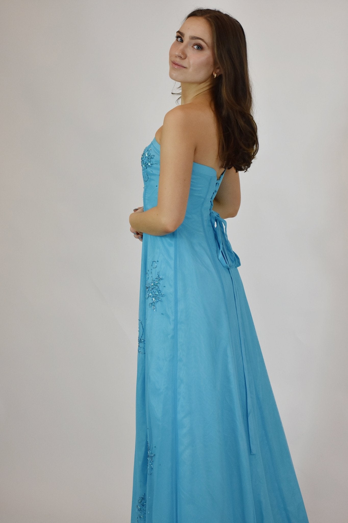 90s Blue Gown (5) - Esita The Label
