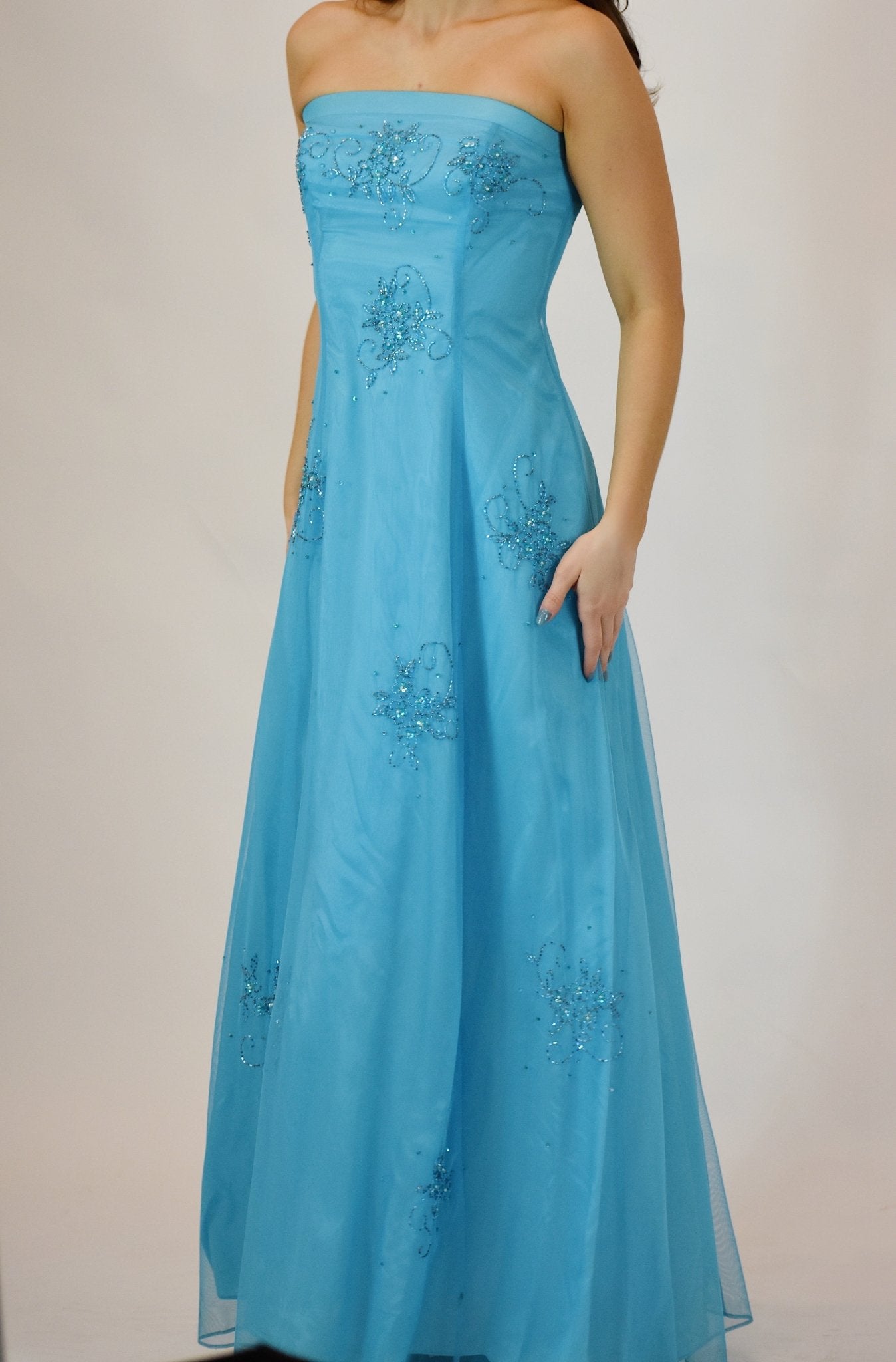 90s Blue Gown (5) - Esita The Label