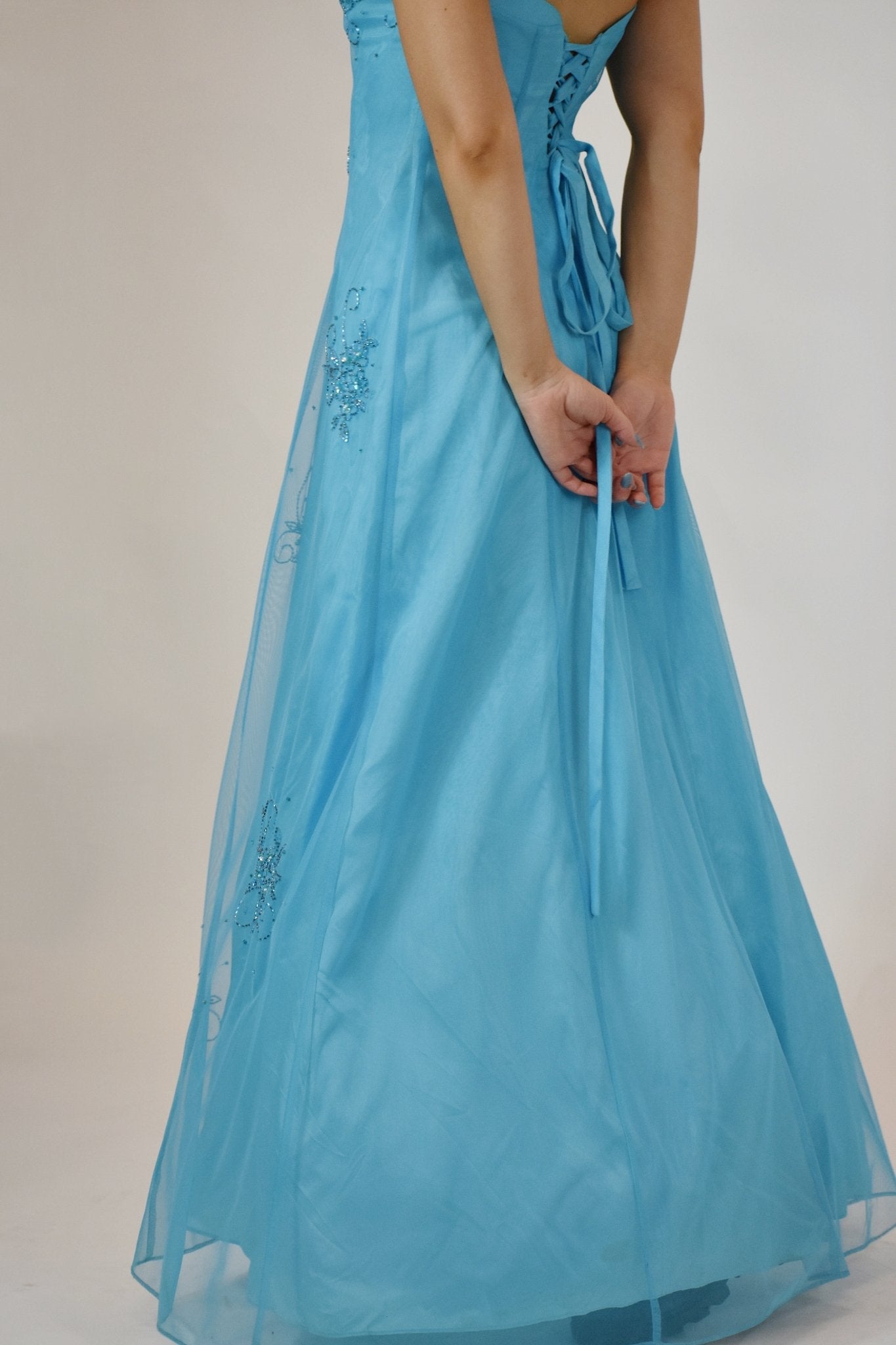 90s Blue Gown (5) - Esita The Label