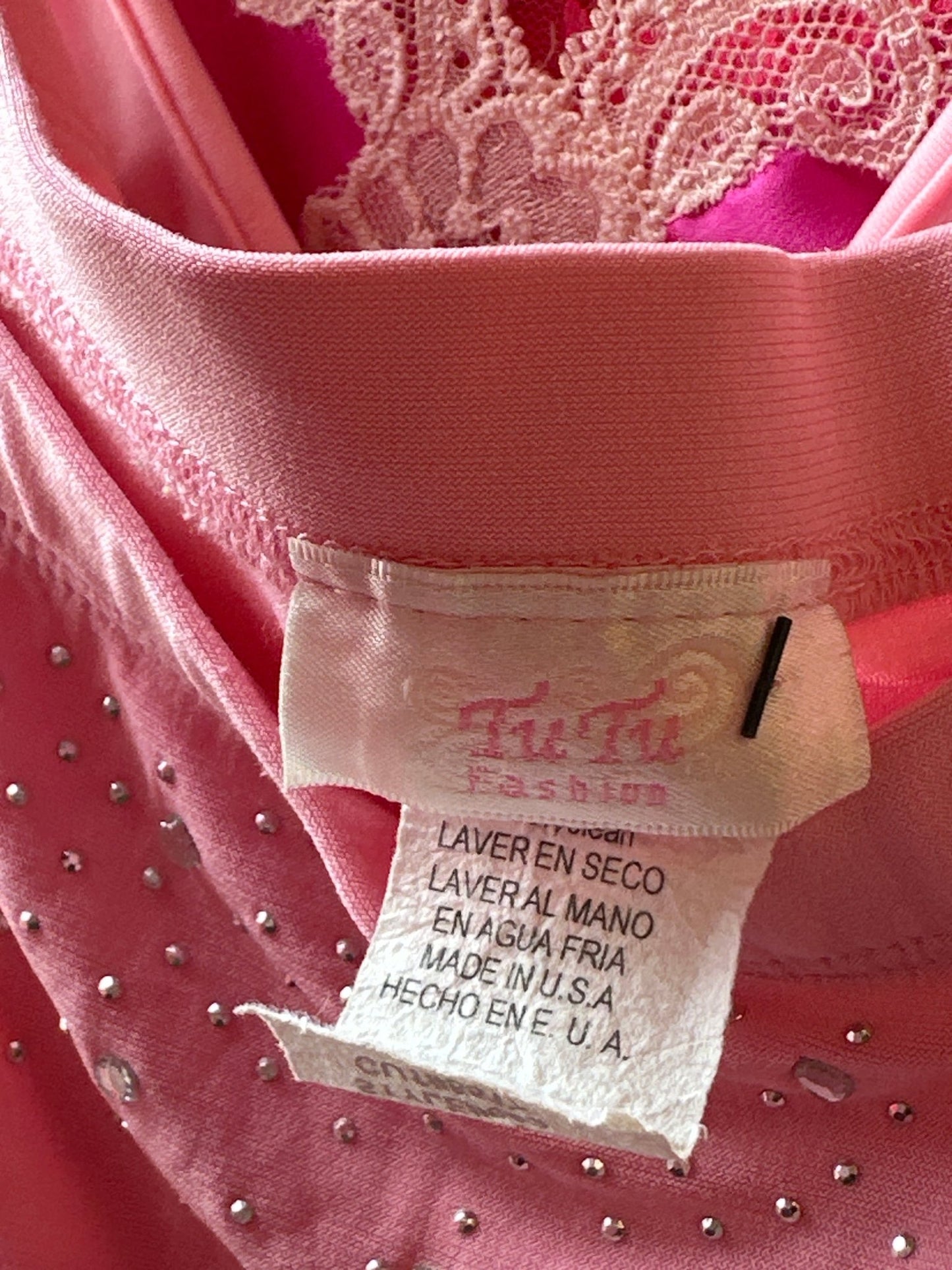 Y2K Pink Sequin Top - Esita The Label