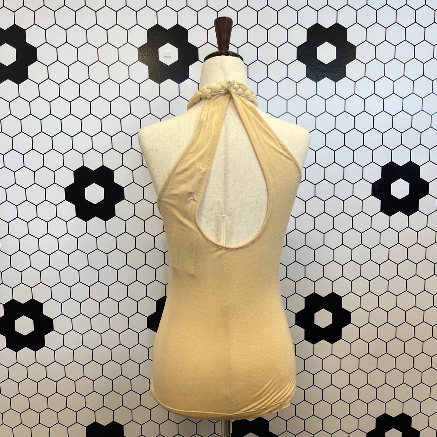 Y2K Beige Halter (M)