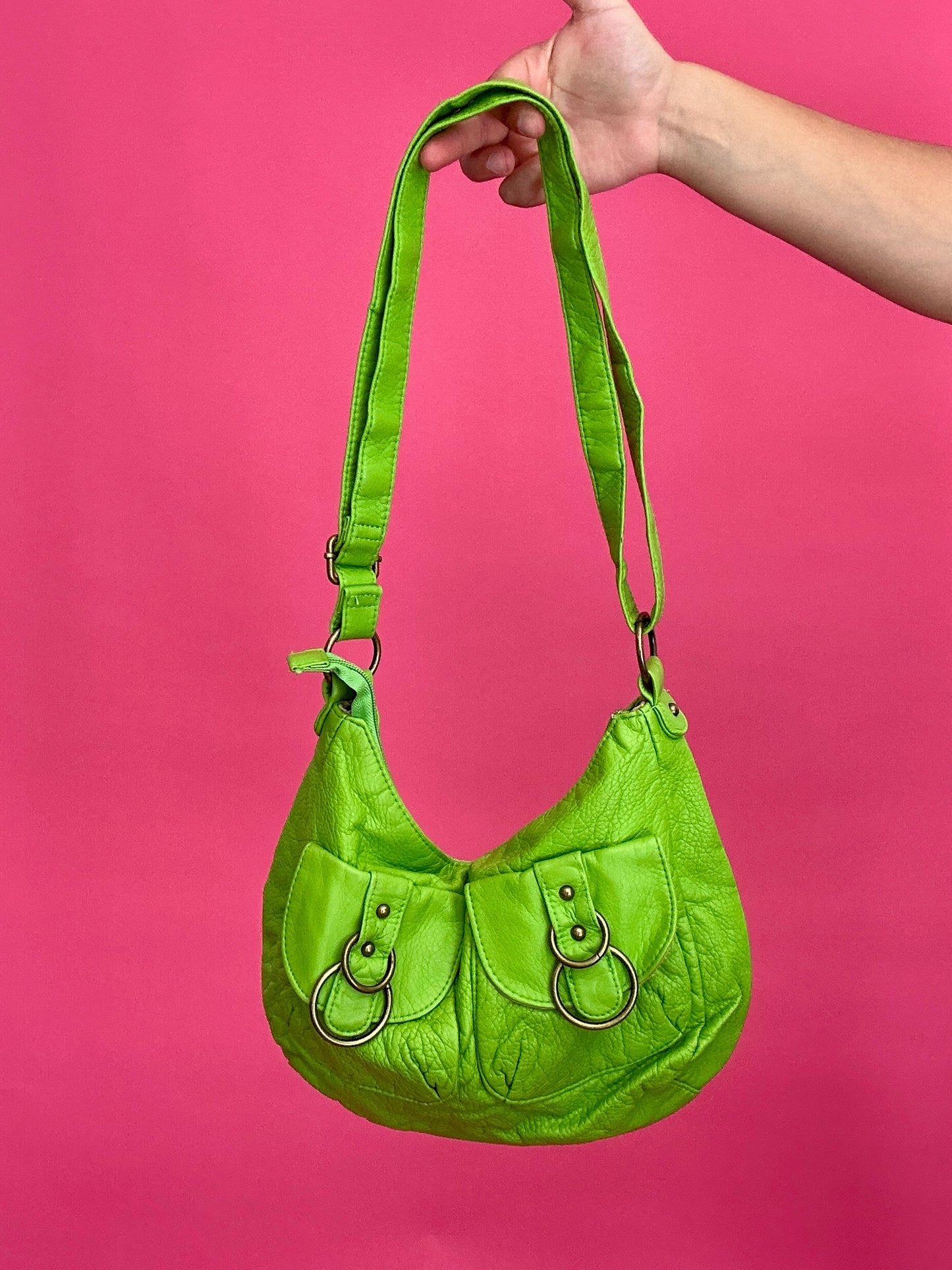 Y2K Green Shoulder Purse