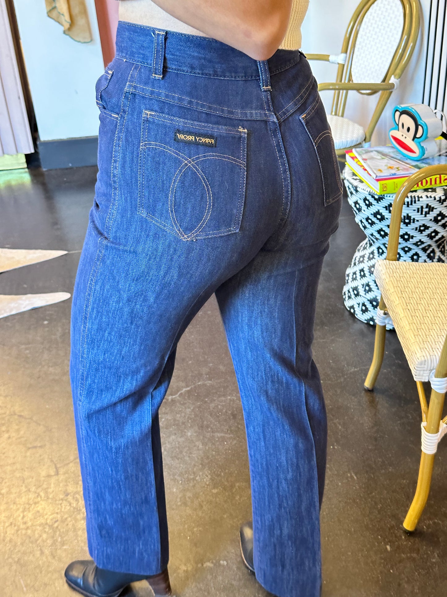 Vintage Fancy Props High Waisted Jeans