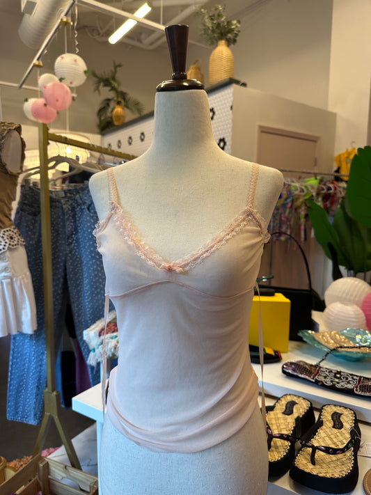 Y2K Abercrombie Mesh Cami (S)