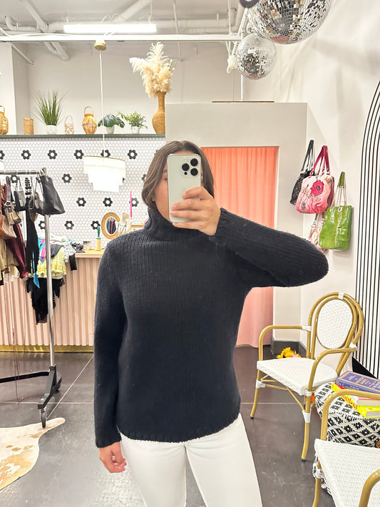 90s GAP Black Turtleneck Sweater (M)