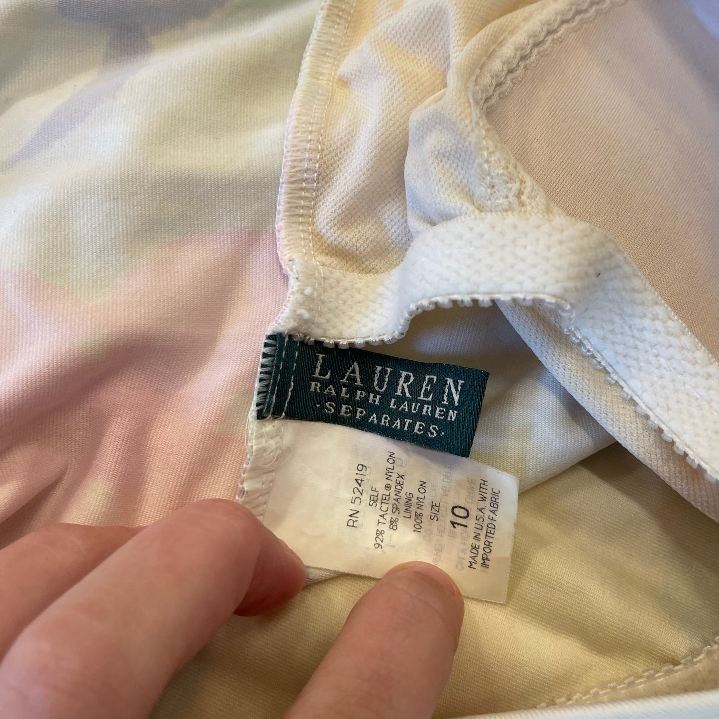 Ralph Lauren Pastel Tankini Top (10)