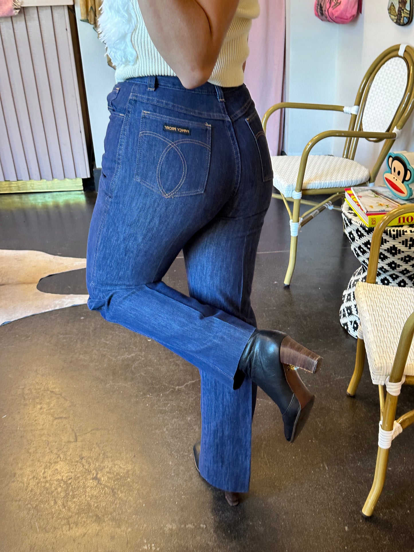 Vintage Fancy Props High Waisted Jeans