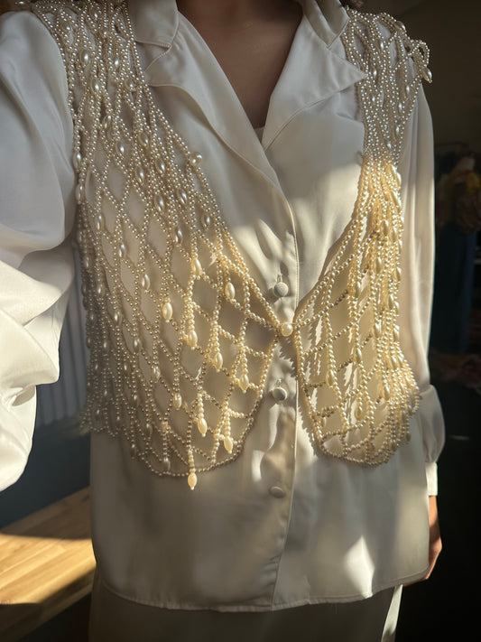 90s Josephine Offwhite Blouse (10)