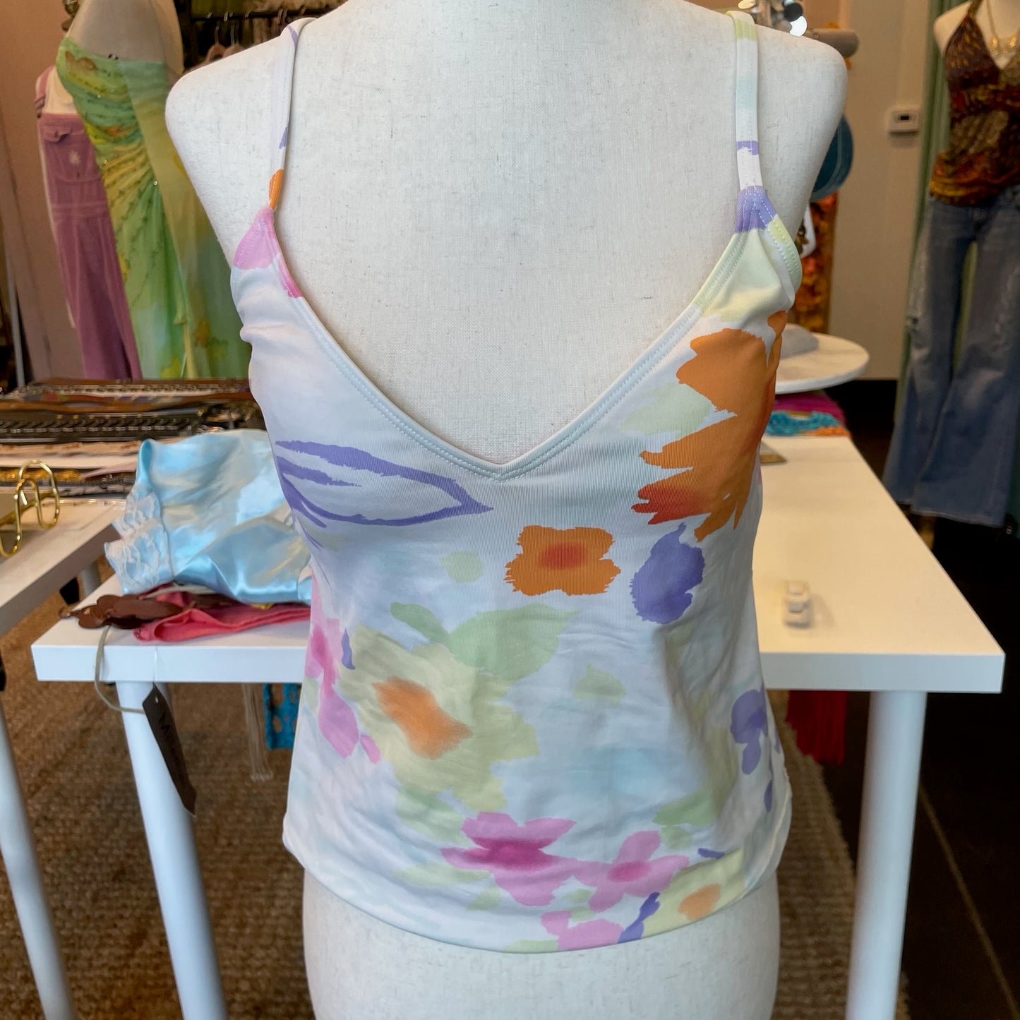 Ralph Lauren Pastel Tankini Top (10)