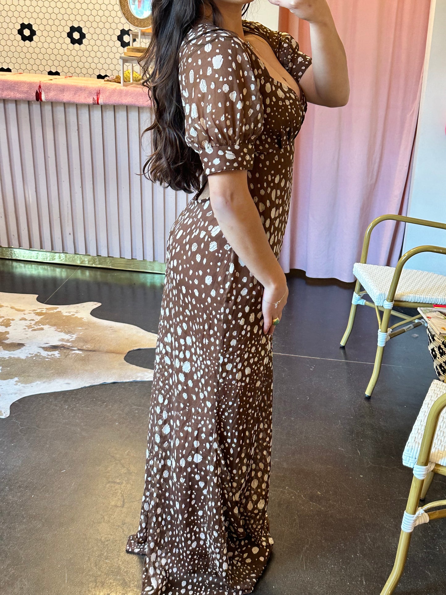 ASOS Brown Maxi Dress (6)