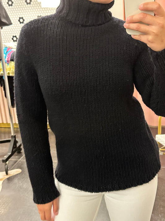 90s GAP Black Turtleneck Sweater (M)