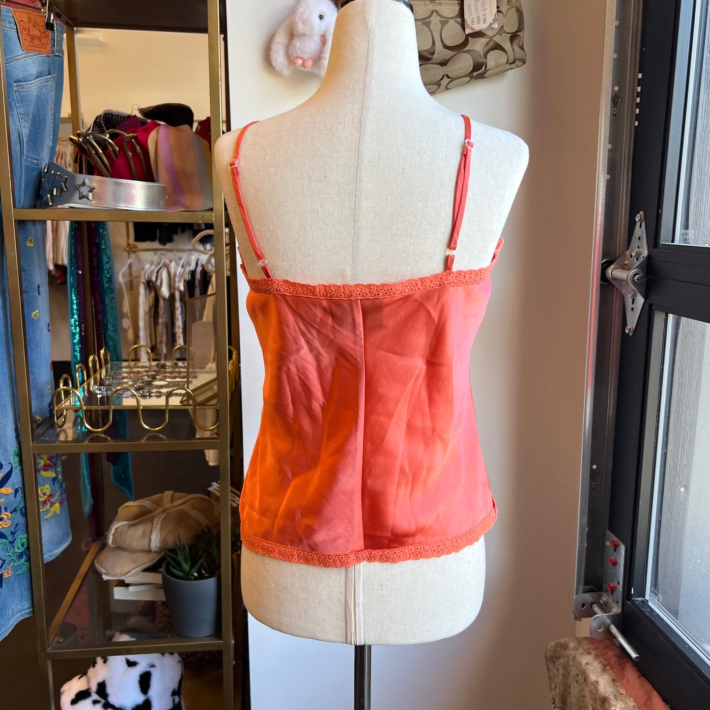 Vintage Y2k Coral Pink Camisole Top (6)