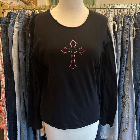 Cross Sequin Longsleeve (Large)