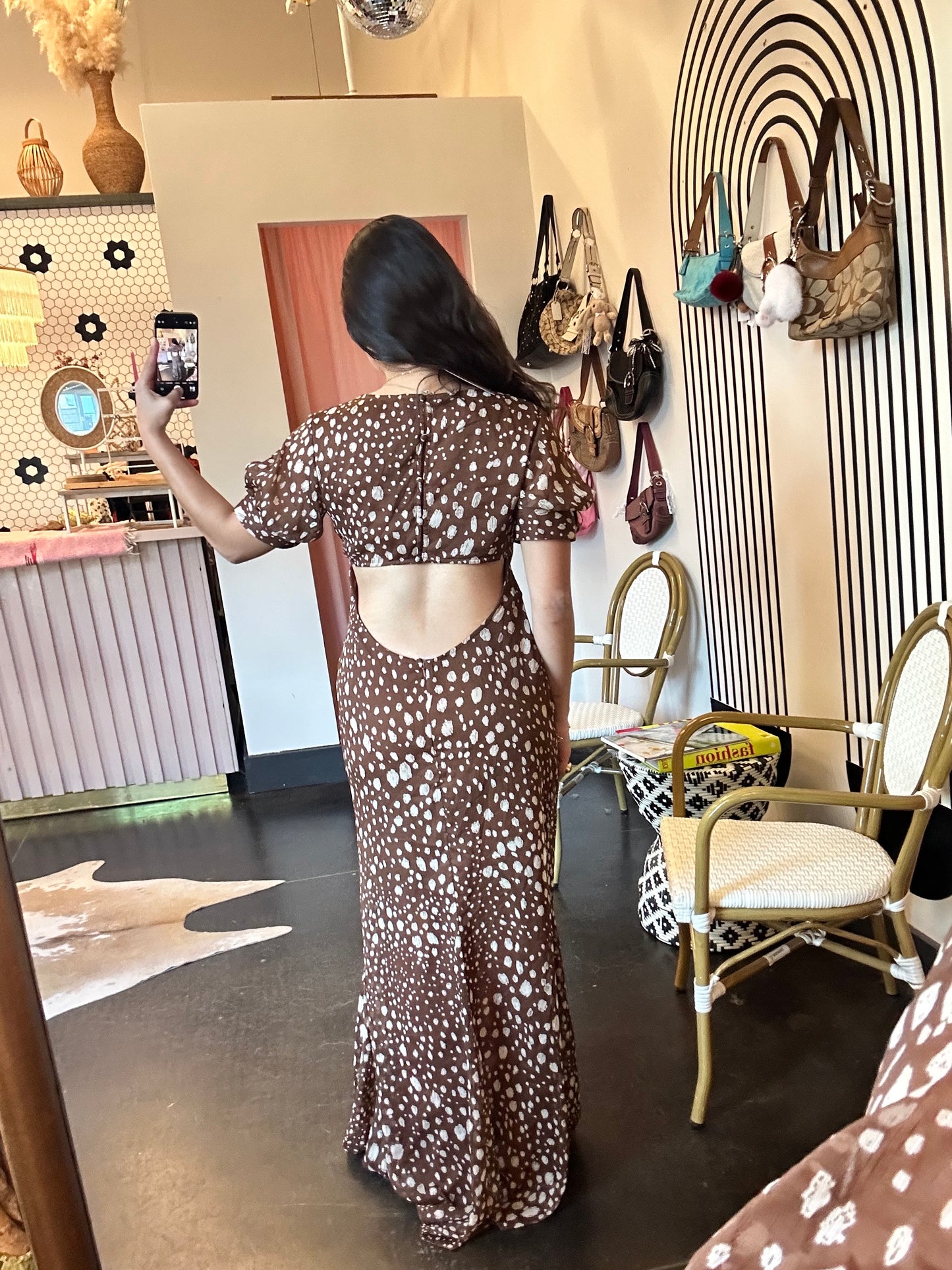 ASOS Brown Maxi Dress (6)