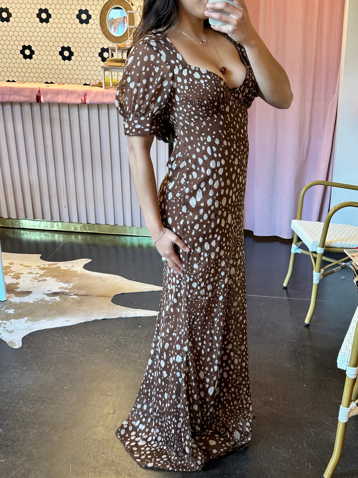 ASOS Brown Maxi Dress (6)