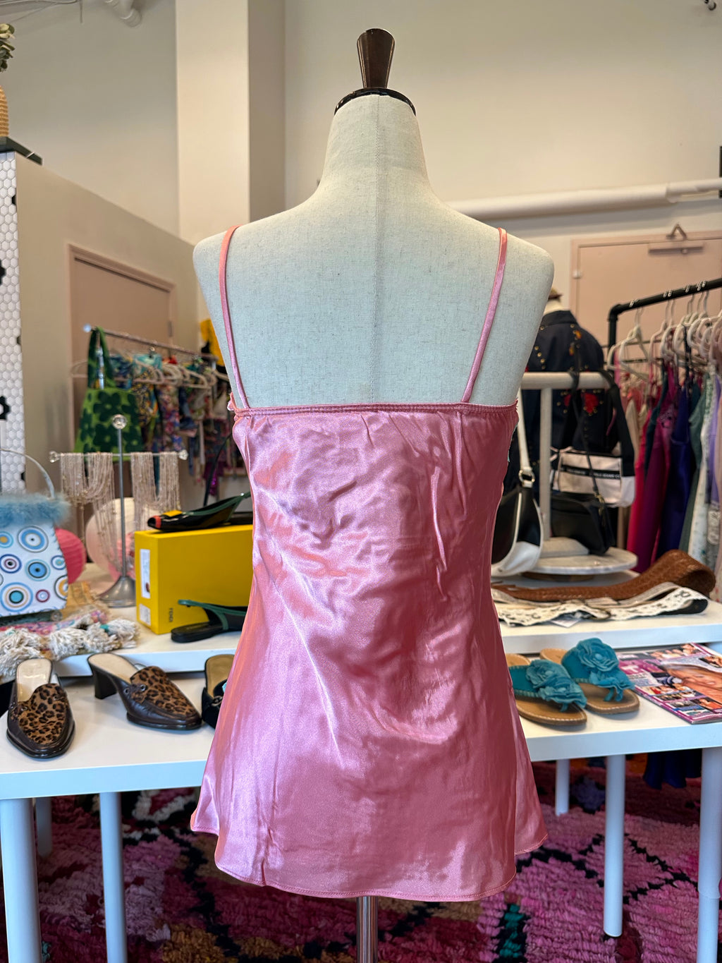 Y2K Satin Lace Cami (S)