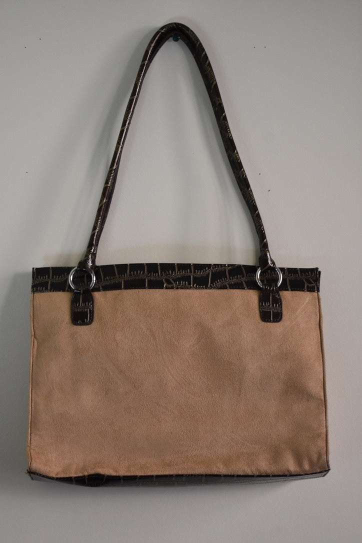 Suede Leather Computer Bag