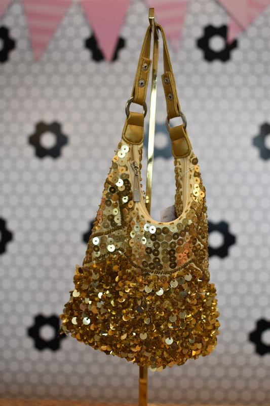Y2K Gold Sequin Purse