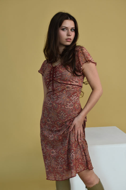 Paisley Midi Dress (S)