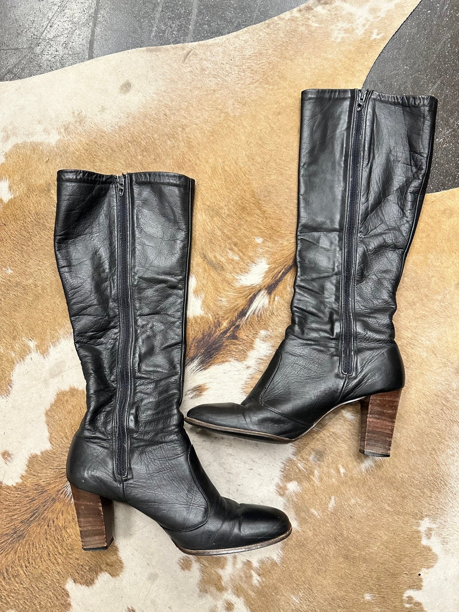 1960s Joyce California Leather Boots (8.5) - Esita The Label