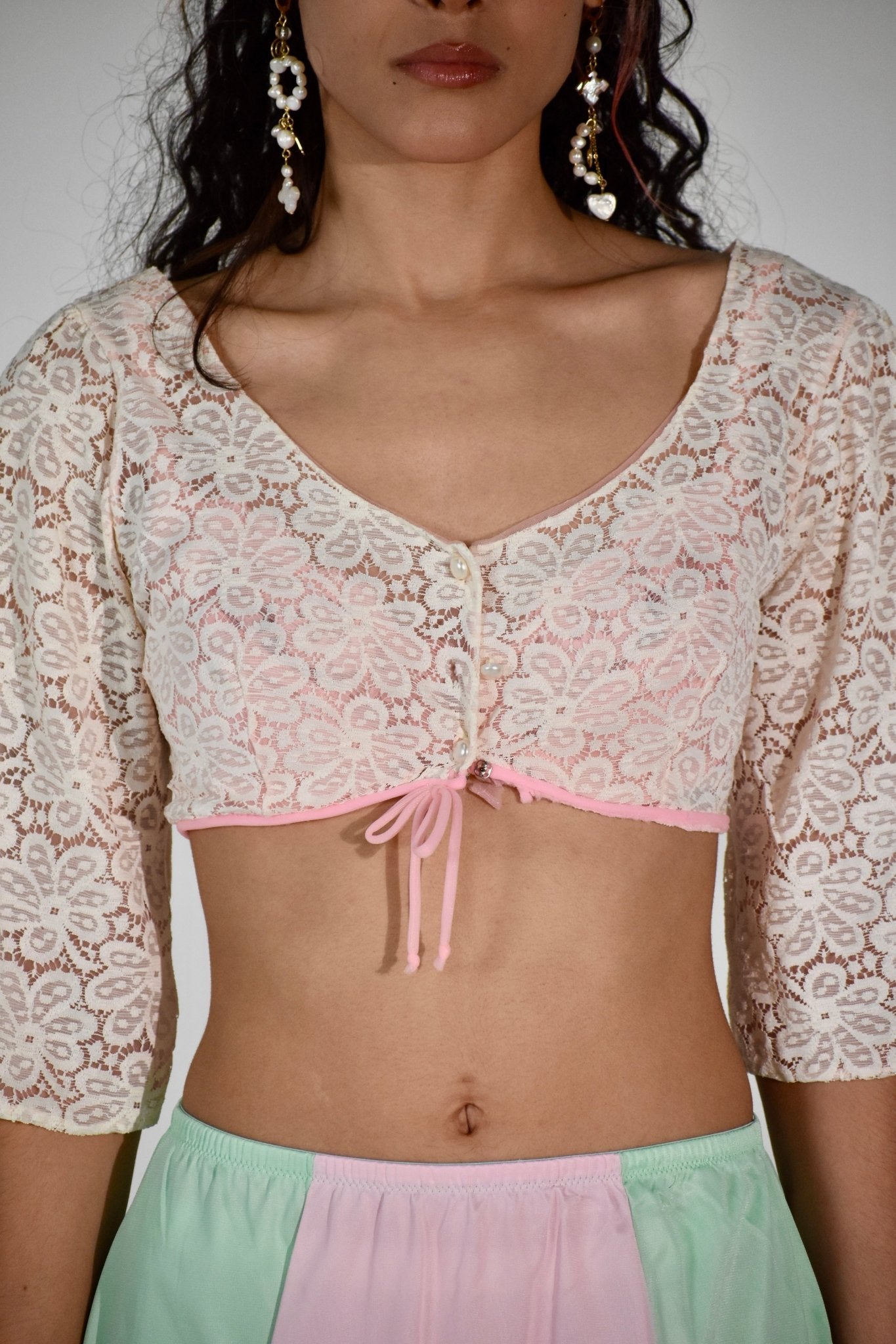 1960s Pink Lace Bolero (M) - Esita The Label