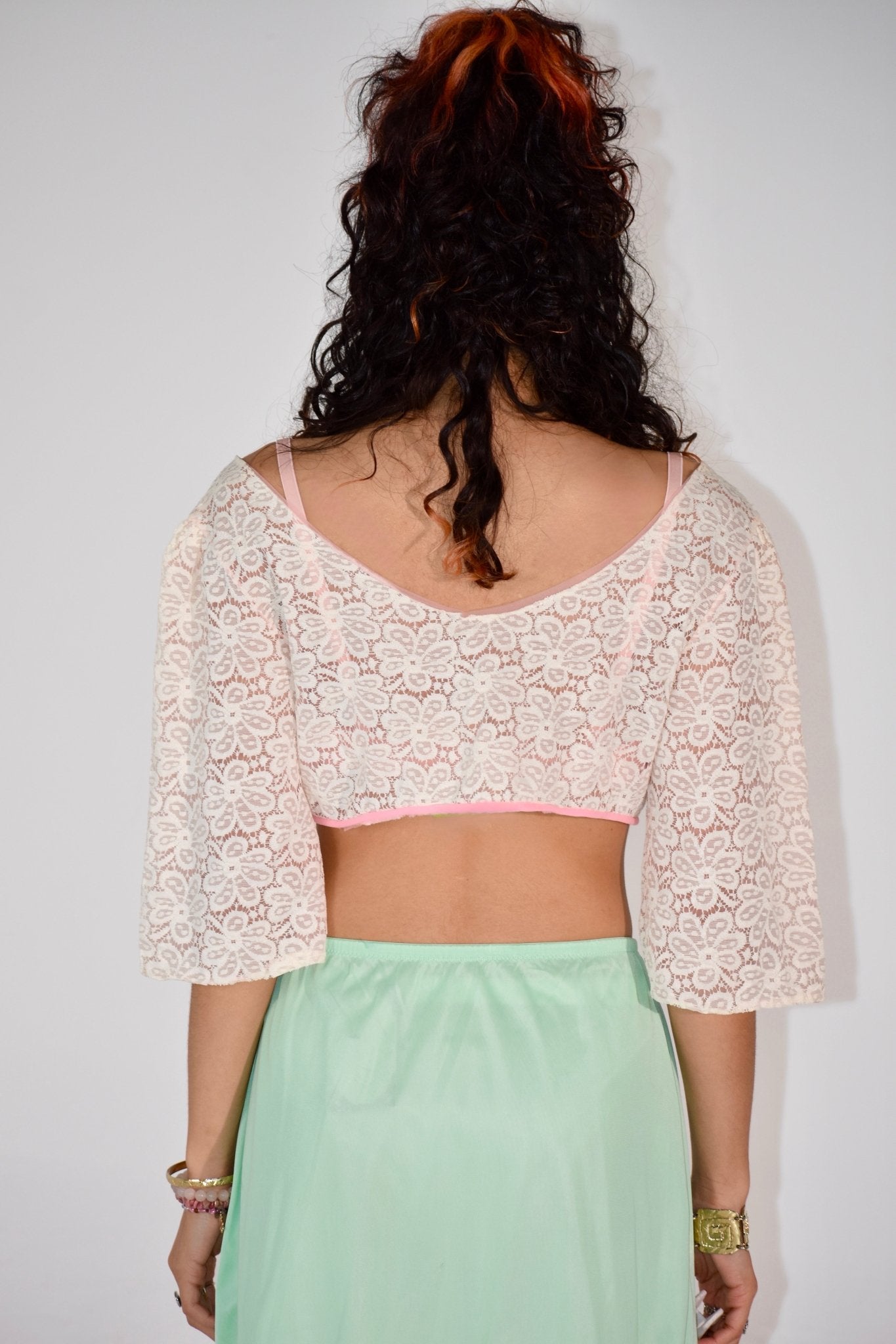 1960s Pink Lace Bolero (M) - Esita The Label