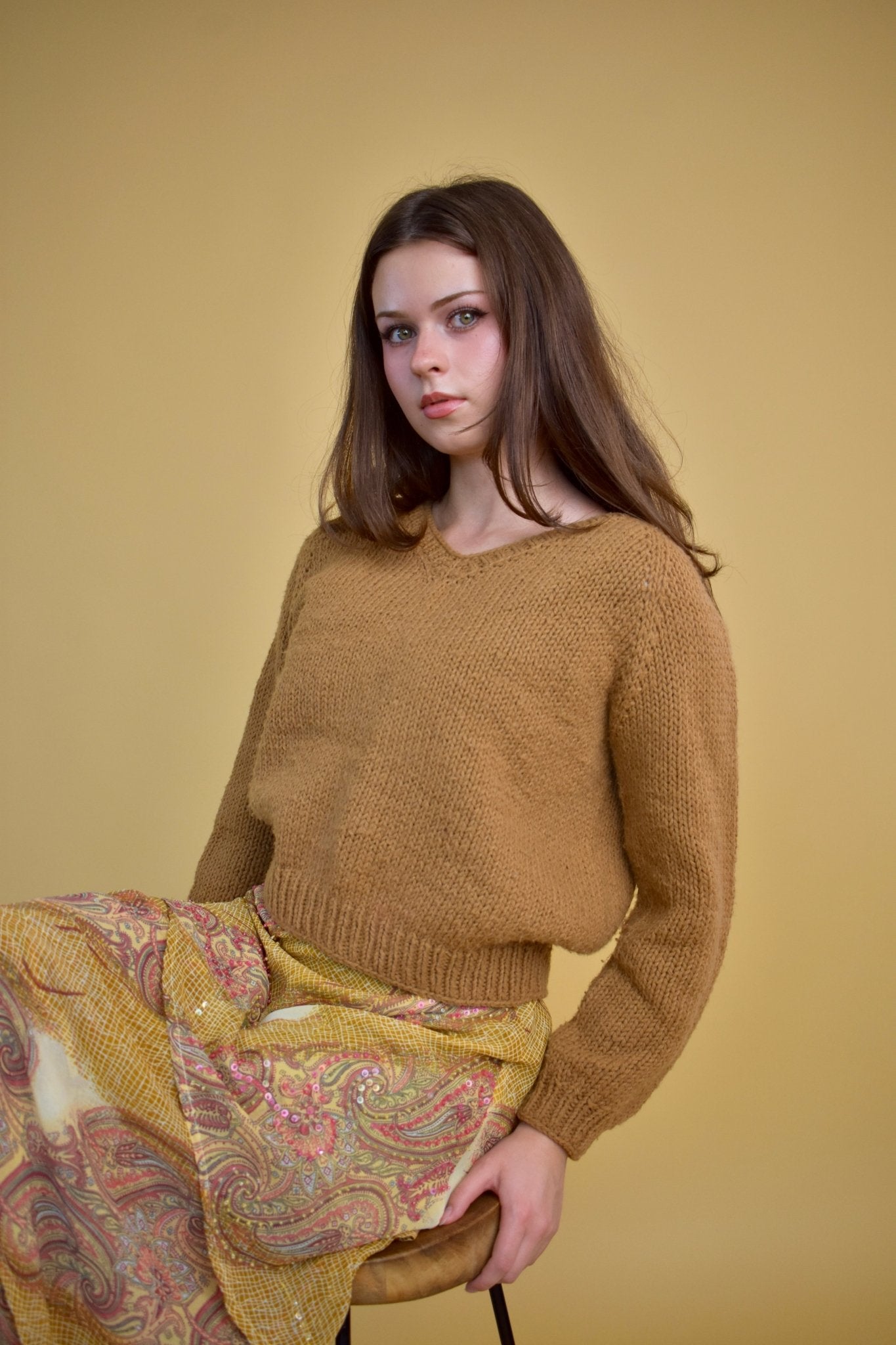 Brown Knit Sweater (XS/S) - Esita The Label