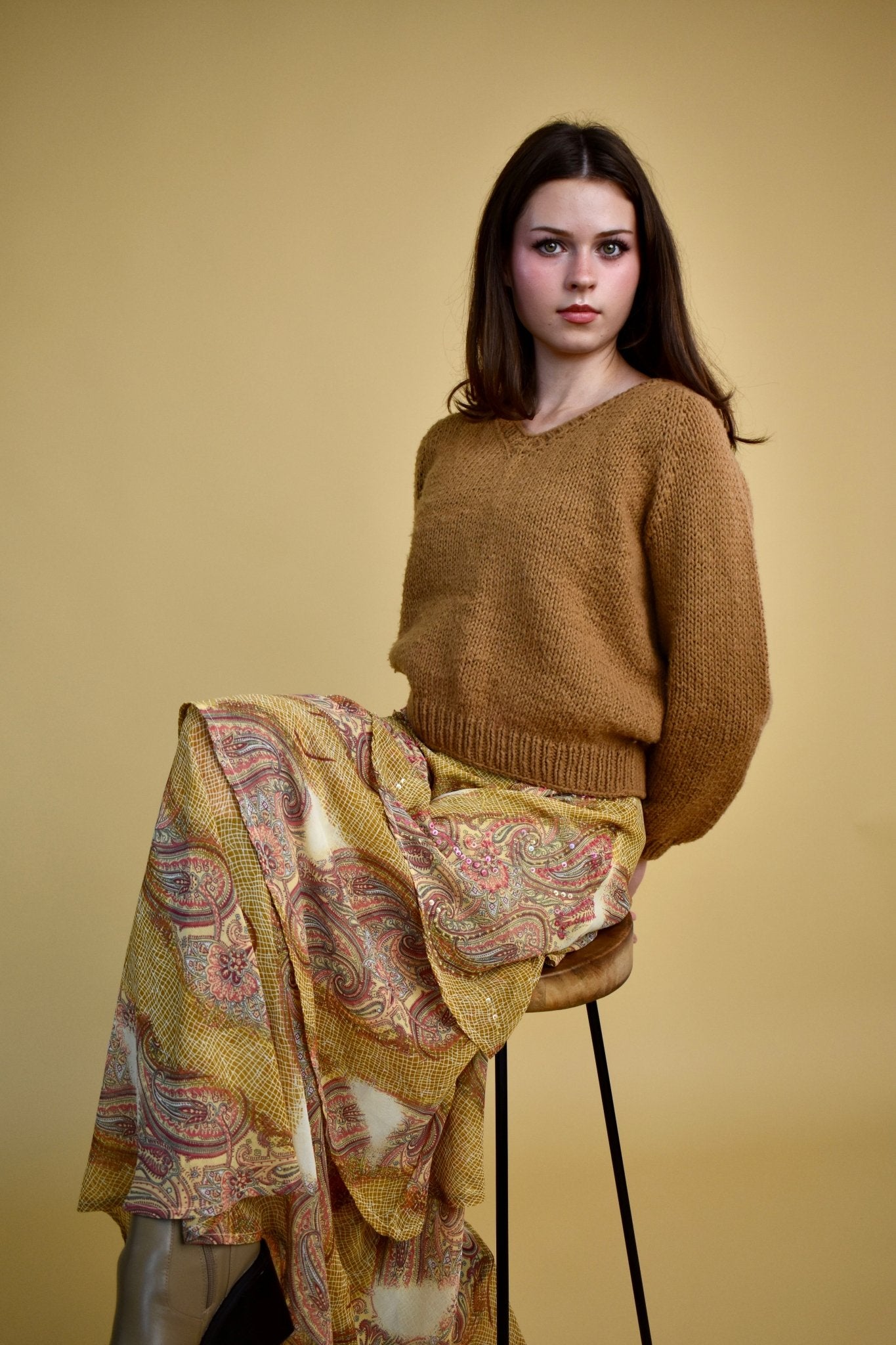 Brown Knit Sweater (XS/S) - Esita The Label