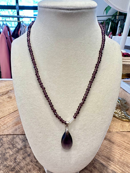 Purple Jewel Necklace - Esita The Label