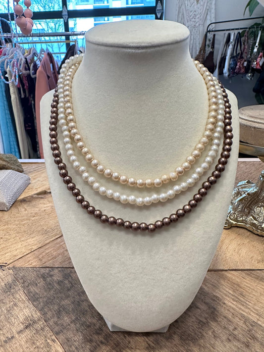 Stacked Pearl Necklace - Esita The Label