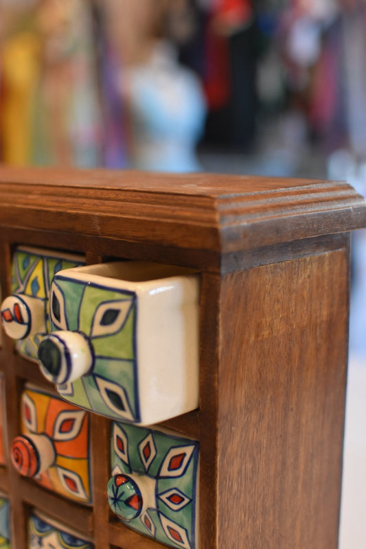Wooden Apothecary Cabinet - Esita The Label