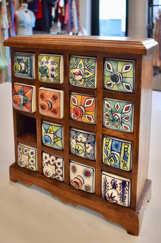 Wooden Apothecary Cabinet - Esita The Label